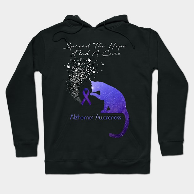 Alzheimer Awareness Spread The Hope Find A Cure Gift Hoodie by thuylinh8